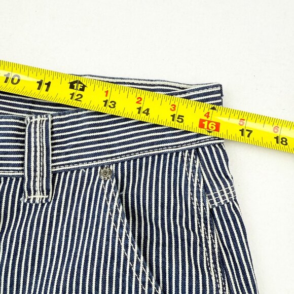 Lee Workwear Men's Striped Blue White Carpenter Shorts Size 32 Heavy Duty NWT - Picture 9 of 12